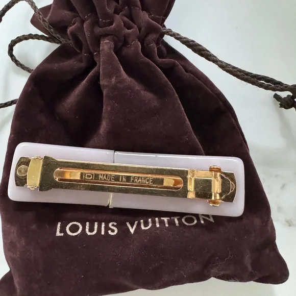 Louis Vuitton Inclusion hair Barrette , gold and beige - Picture 3 of 5